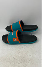Load image into Gallery viewer, Nike Mens Off-Court Orange Green Slip-On Open Toe Slide Sandals Size 11
