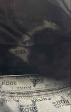 Load image into Gallery viewer, Michael Kors Womens Beige Black Signature Print Canvas Charm Shoulder Bag