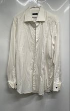 Load image into Gallery viewer, Hugo Boss Mens White Cotton Long Sleeve Regular Fit Dress Shirt Size 17.5 34/35