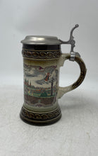 Load image into Gallery viewer, Vintage Staffel Stoneware Silver-Tone Beer Stein Munich Bavaria Ceramic Jar