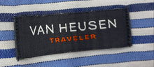 Load image into Gallery viewer, Van Heusen Mens Blue Striped Long Sleeve Collared Button-Up Shirt Size XLT