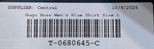 Load image into Gallery viewer, Hugo Boss Mens Blue Luxury Cotton Regular Fit Short Sleeve Polo Shirt Size L