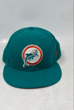 Load image into Gallery viewer, New Era Mens Green Miami Dolphins NFL Football Adjustable Baseball Cap One Size
