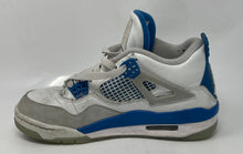 Load image into Gallery viewer, Authentic Nike Mens Air Jordan 4 White Blue Golf Shoes Size 6.5 Worn Dirty