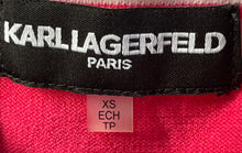 Load image into Gallery viewer, Karl Lagerfeld Womens Pink Black White Sleeveless Knitted Tank Top Size XS