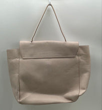 Load image into Gallery viewer, Abbott Lyon Womens Light Pink Pebbled Leather Flap Over Top Handle Tote Handbag
