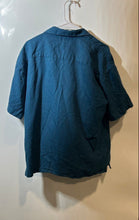 Load image into Gallery viewer, Forever 21 Mens Blue Short Sleeve Collared Button-Up Shirt Size Small