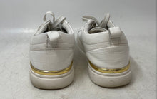 Load image into Gallery viewer, Aldo Womens Dilathielle White Gold Lace-Up Low Top Sneaker Shoes Size 8.5
