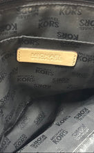 Load image into Gallery viewer, Michael Kors Womens Jet Set Black Beige Signature Patent Leather Tote Handbag