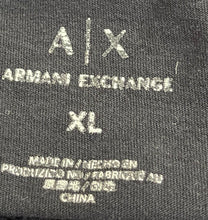 Load image into Gallery viewer, Armani Exchange Mens Black Short Sleeve V-Neck Graphic T-Shirt Size XL