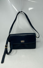 Load image into Gallery viewer, Authentic Etienne Aigner Womens Navy Blue Adjustable Strap Crossbody Purse