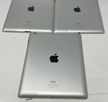 Load image into Gallery viewer, Lot Of 3 Pcs Assorted Apple iPad Silver Mixed iOS Tablets Not Tested For Parts