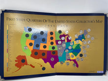 Load image into Gallery viewer, First State Quarters Of The United States Collector's Map (1999-2008) 31 Pcs
