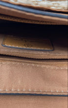 Load image into Gallery viewer, Nanette Lepore Womens Light Brown Raffia Leather Adjustable Strap Crossbody Bag
