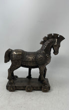 Load image into Gallery viewer, Veronese Design Bronze Home Decorative Collectible Trojan Horse Statue Figurine