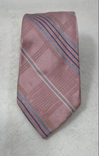 Load image into Gallery viewer, Michael Kors Mens Pink Plaid Printed Adjustable Pointed Tie