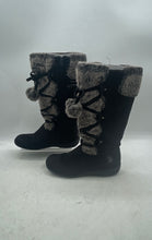 Load image into Gallery viewer, U.S. Polo Assn. Womens Black Pom-Pom Mid-Calf Winter Snow Boots Size 7