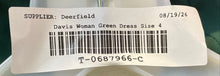Load image into Gallery viewer, David's Bridal Womens Green Sleeveless Back Zip Long Maxi Dress Size 4