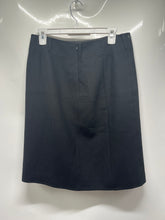 Load image into Gallery viewer, Tory Burch Womens Black Flat Front Back Zip Straight & Pencil Skirt Size 6