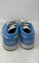 Load image into Gallery viewer, Nike Mens Air Jordan 1 Low SE White Blue Low Top Lace-Up Sneaker Shoes Size 8