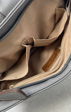Load image into Gallery viewer, Nine West Womens Gray Leather Outer & Inner Pockets Crossbody Bag