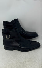 Load image into Gallery viewer, Karl Lagerfeld Paris Mens Black Adjustable Strap Side-Zip Ankle Boots Size 9