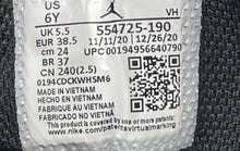 Load image into Gallery viewer, Nike Boys Air Jordan 1 Mid 554725-190 White Black Basketball Shoes Size 6Y