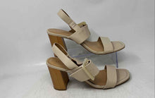 Load image into Gallery viewer, LC Lauren Conrad Womens Brown Adjustable Strap Block Heel Slingback Sandals 9.5M