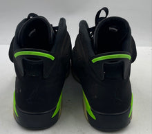 Load image into Gallery viewer, Authentic Nike Mens Jordan 6 Retro Black Green Sneaker Shoes Size 11 Damaged