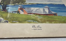 Load image into Gallery viewer, Collectible Reproduction Watercolor Blue Bay By Adolph Treidler Wall Art Print