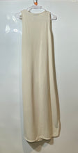 Load image into Gallery viewer, Mango Womens Beige Sleeveless Collarless Front Waist Knot Maxi Dress Size 10