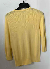 Load image into Gallery viewer, The Limited Womens Yellow 3/4 Sleeve Button Front Cardigan Sweater Size Small