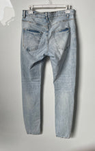 Load image into Gallery viewer, Zara Mens Blue Denim Light Wash Distressed Ripped Skinny Jeans Size 30