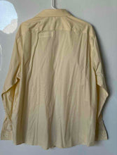 Load image into Gallery viewer, Michael Kors Mens Yellow Regular Fit Long Sleeve Dress Shirt Size 17.5 34/35 XL