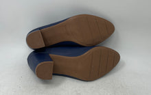Load image into Gallery viewer, Modare UltraConforto Womens Blue Slip-On Round Toe Block Pump Heels Size 8
