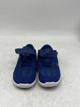 Load image into Gallery viewer, Nike Kids Revolution 3 819415-400 Blue Hook & Loop Sneaker Shoes Size 7C