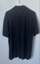 Load image into Gallery viewer, Nautica Mens Black Cotton Short Sleeve Collared True Deck Polo Shirt Size Large
