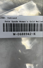 Load image into Gallery viewer, Kate Spade New York Womens Gold-Tone Leather Card Holder Zip-Around Wallet