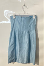 Load image into Gallery viewer, J.Crew Womens Blue Front Bow Sleeveless Back Zip Mini Dress Size 0