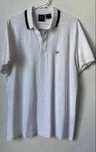 Load image into Gallery viewer, Armani Exchange Mens White Collared Short Sleeve Golf Polo Shirt Size XXL