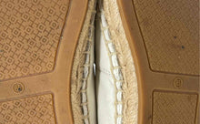 Load image into Gallery viewer, Authentic Tory Burch Womens Color-Block White Black Espadrille Flats Size 8.5M