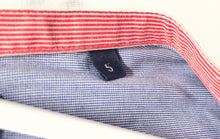 Load image into Gallery viewer, Italian Repubblica Mens Blue White Printed Long Sleeve Button-Up Shirt Size 5