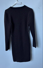Load image into Gallery viewer, Michael Kors Womens Black Brown Long Sleeve Short Mini Dress Size Small