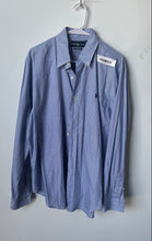Load image into Gallery viewer, Ralph Lauren Mens Blue White Plaid Cotton Long Sleeve Button-Up Shirt Size L