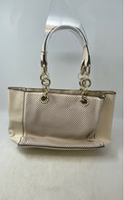 Load image into Gallery viewer, Aldo Womens White Leather Perforated Inner Pocket Double Strap Tote Purse