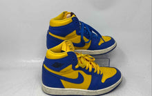 Load image into Gallery viewer, Nike Womens Air Jordan 1 High OG FD2596-700 Blue Yellow Sneakers Shoes Size 6.5
