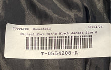 Load image into Gallery viewer, Michael Kors Mens Black Pockets Long Sleeve Full-Zip Jacket Size Medium