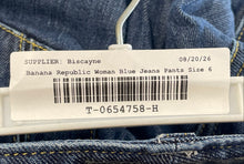 Load image into Gallery viewer, Banana Republic Womens Blue Dark Wash Denim Bootcut Leg Jeans Pants Size 6