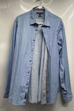 Load image into Gallery viewer, Michael Kors Mens Light Blue Geometric Classic Fit Button-Up Shirt Size XXL