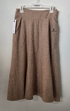 Load image into Gallery viewer, IO Womens Brown Printed Back Zip Pockets A-Line Skirt Size Medium With Tag